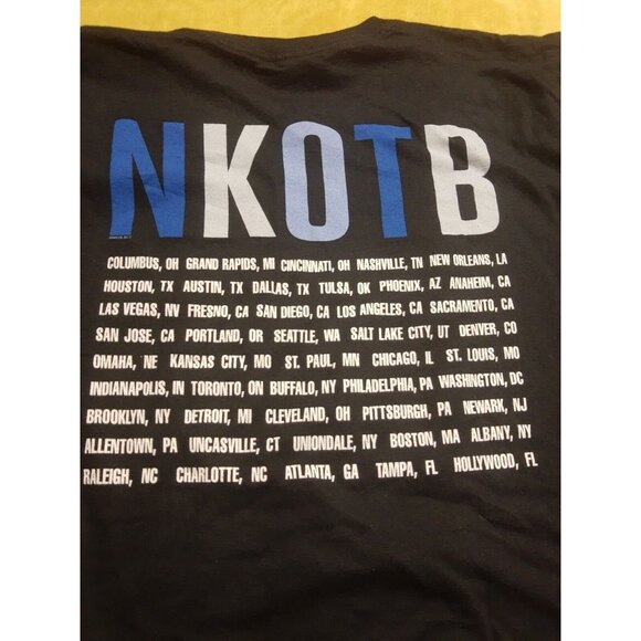 New Kids On The Block Total Package Tour Band XL Black T-Shirt Pop Rock Hip Hop - Picture 3 of 8